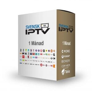 TV paket - 1 månad SvenskIPTV
