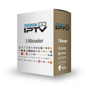 TV paket - 3 månader SvenskIPTV